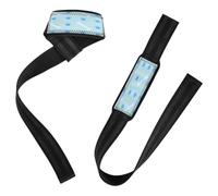 Correas de muñeca acolchadas de neopreno para levantamiento de pesas, diseño de hueso, de 66 cm, para levantamiento de potencia, entrenamiento de fuerza, culturismo