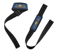 Correas de muñeca de levantamiento de bandera del estado de Pensilvania de 26 pulgadas, correa de peso muerto para levantamiento de pesas, peso muerto, ejercicio, entrenamiento de fuerza