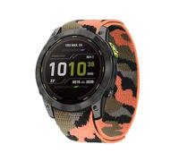 Correas de nailon con gancho y bucle compatibles con Garmin Fenix 6 6X Pro 5 5X Plus 7 7X S62 S60 / Instinct 2X Solar Band pulseras de 26 mm y 22 mm (Color : D, Size : 26mm D2 MK1 MK2i)