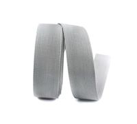Correas de nailon de 10 metros, 20-50mm, cinturón de seguridad de recorte, cinta, accesorios para cinturones de costura,Gris,25mm
