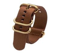 Correas de nylon trenzadas para hombre/mujer, Correa de nailon for reloj Seiko, pulsera de lona duradera de 18mm, 20mm, 22mm y 24mm, pulsera de repuesto Universal for hombre y mujer(Bruin,20mm)