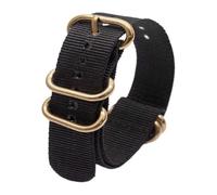 Correas de nylon trenzadas para hombre/mujer, Correa de nailon for reloj Seiko, pulsera de lona duradera de 18mm, 20mm, 22mm y 24mm, pulsera de repuesto Universal for hombre y mujer(Schwarz,20mm)