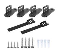 Correas de pared para muebles, dispositivo anticaídas ajustable para el hogar, a prueba de niños, estabilizadores de liberación rápida, cierres de cajones, 2 piezas para casas de alquiler, baño