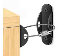 Correas De Pared Para Muebles - Tope Contra Terremotos | Kit Antivuelco Para Tocador De Acero Inoxidable Y Metal | Proteja A La Mascota Infantil De La Caída De Muebles | Soporte De Seguridad Del Conec