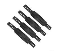 Correas de pedal de bicicleta estacionarias ajustables para bicicleta de ejercicio, equipo de fitness, estribo de plástico, juego negro