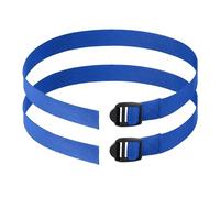 Correas de pedal para bicicleta de ejercicio - Repuesto de nailon, pie ajustable, bicicleta elíptica, remo, mantenimiento con hebilla de ajuste estable, P