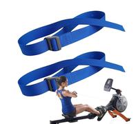 Correas de pie para máquinas de remo, correas de pedal para bicicleta estática, correas de pedal para entrenamiento elíptico de piernas, 2 unidades, para deportes de piernas, gimnasio, ciclismo