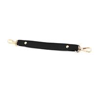 Correas de piel sintética para bolso, correa de repuesto para bolso corto, 27 cm de largo, 1,27 cm de ancho, con hebillas de aleación de zinc, cinturón de repuesto, Black