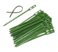 Correas de plástico PE con espina de pescado para fijación estable de plantas, aplicaciones de viñedo y uso de cables domésticos (13 cm50)