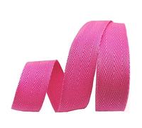 Correas de polipropileno, Correa correas 25 mm ancho, longitudes 5/10/20 yardas, varios tamaños multicolores(Rose Red,5 yard)