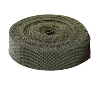 Correas de polipropileno, correa correas algodón y poliéster, 5 yardas, varios tamaños, multicolor for bolsa, equipaje, carga(Army Green,25 mm)