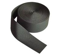 Correas de polipropileno, correa nailon Multicolor 25mm/38mm ancho 5 a 20 yardas for equipaje, carga, escalada al aire libre, for mascotas(Black,25mm/10yard)