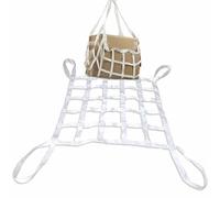 Correas De Red De Elevación De Seguridad - Correas De Red De Carga Personalizadas For Caja De Camioneta, Cuerda De Elevación De Eslinga De Nailon Plana, 6 Cm De Ancho(2 X 2M/Mesh/20cm/Load 2t)