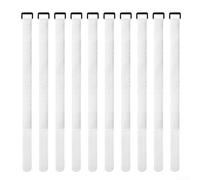 Correas de red de portería de fútbol para sujetar redes a postes ajustables y cierres para rieles de fútbol, accesorios deportivos ligeros y portátiles, color negro, 50 piezas (10 unidades)