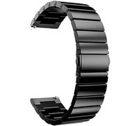 Correas de reloj 18 mm 20 mm 22 mm Banda de reloj Universal de acero inoxidable Pulsera de reemplazo de acero inoxidable para Samsung Gear S2 Classic S3 Frontier Classic 0000 (Color: Negro, Tamaño: 18