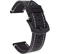 Correas de reloj 18 mm 20 mm 22 mm de banda de reloj de 24 mm para compatible con Samsung Galaxy Watch 42 mm 46 mm Active2 Gear S2 S3 Bandilla de pulsera de correa marrón (color de banda: banda marrón