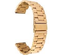 Correas de reloj 18 mm 20 mm 22 mm La banda de reloj de acero inoxidable adecuado para compatible con Samsung Galaxy Active 2 42 mm 46 mm Gear S3 S3 Strap Bracelet Fit para Huawei GT 2 2e (Color de