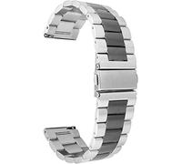 Correas de reloj 18 mm 20 mm 22 mm La banda de reloj de acero inoxidable adecuado para compatible con Samsung Galaxy Active 2 42 mm 46 mm Gear S3 S3 Strap Bracelet Fit para Huawei GT 2 2e (Color de