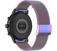 Correas de reloj 18 mm 20 mm 22 mm Milanese Milanese Fit para compatible con Samsung Galaxy 42 mm 46 mm Band de 46 mm reloj 3 41 mm/45 mm Active2 Metal Strap Fit para Garmin Huawei GT 2 (Color de