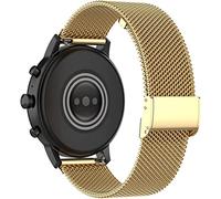 Correas de reloj 18 mm 20 mm 22 mm Milanese Milanese Fit para compatible con Samsung Galaxy 42 mm 46 mm Band de 46 mm reloj 3 41 mm/45 mm Active2 Metal Strap Fit para Garmin Huawei GT 2 (Color de