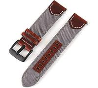 Correas de reloj 20 mm 22 mm de 24 mm La banda de vigilancia de la correa PU PU para compatible con Samsung Galaxy Watch 42 mm 46 mm Active 2 Gear S3 S3 S2 Bracelet Band (Color de la banda: Ancho de
