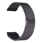 Correas de reloj Correa de 22 mm para Samsung Gear S3 Galaxy Watch 46 mm 42 mm Active 2 Band 20 mm Banda de acero inoxidable para Gear S2 Amazfit (color de la correa: negro, tamaño: Active 2 44 mm)