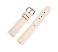 Correas de reloj Correa de reloj de piel de becerro de primera capa con hebilla de pasador de 12/13/14/15/16/17/18/19/20/21/22 mm con barra de resorte de liberación rápida for hombres y mujeres(Beige-