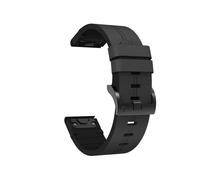 Correas de reloj de 26mm, 22mm y 20mm for Garmin Fenix8/7x/6x/7s/6s, correa de ajuste rápido for Fenix7/6/Enduro3/MARQ series, correa de cuero(Black,26mm)