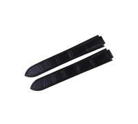 Correas de reloj de cocodrilo Cinturón de cuero genuino de 18 mm Método de costura de sillín hecho a mano Correa de piel de cocodrilo(schwarz,14mm)