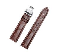 Correas de reloj de cuero con hebilla desplegable para hombre y reloj de mujer de 18 mm, 19 mm, 20 mm, 21 mm, 22 mm, 23 mm, 24 mm, 18