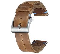 Correas de reloj de cuero, correa de reloj de cuero de Horween para hombres y mujeres, 18mm,20mm,22mm, correa de reloj de liberación rápida hecha a mano de reemplazo suave de la vendimia