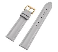 Correas de reloj de cuero genuino, hebilla de pasador de 12/13/14/15/16/17/18/19/20/21/22 mm, correa de reloj de piel de becerro de primera capa con grano liso y pasador de liberación rápida for hombr