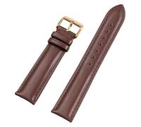 Correas de reloj de cuero genuino, hebilla de pasador de 12/13/14/15/16/17/18/19/20/21/22 mm, correa de reloj de piel de becerro de primera capa con grano liso y pasador de liberación rápida for hombr