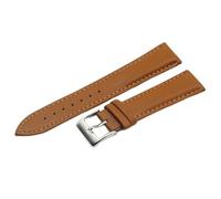 Correas de reloj de cuero que reemplazan las correas de reloj de pulsera de 18 mm, 20 mm y 22 mm, accesorios de reloj for hombres y mujeres, correa de reloj suave(Light brown-S,14mm)