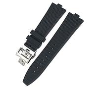 Correas de reloj de goma Fluoro para 5500V 4500V 7900 Black Blue Mens impermeable Correa de liberación de 24 mm de 24 mm (,)
