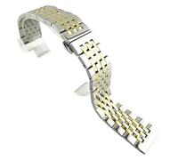 Correas de reloj de metal, correa de reloj de acero inoxidable de 12 mm, 14 mm, 16 mm, 18 mm, 19 mm, 20 mm, 21 mm y 22 mm, correa de acero inoxidable macizo, correa de repuesto con cierre a presión do