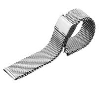 Correas de reloj de metal, correa de reloj de metal de liberación rápida sólida cepillada Correas de reloj Correa de reloj de acero inoxidable Malla 18 mm 20 mm 22 mm 24 mm Acero inoxidable Hombres Me