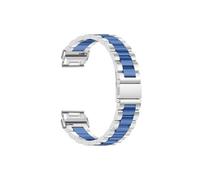 Correas de reloj de metal de 26 y 22 mm compatibles con for Garmin/Forerunner 965 955 Band Epix Pro/Instinct 2X/Fenix 7X Pro Correa de ajuste rápido de acero inoxidable(Silver Blue,22mm)