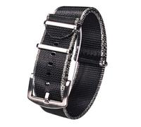 Correas de reloj de nailon clásico, correa de reloj de tela de vela, correa de reloj de nailon de 16 mm/18 mm/20 mm/22 mm/24 mm, cómoda correa de reloj de una sola pieza, agradable for la piel y usabl