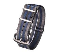 Correas de reloj de nailon clásico, correa de reloj de tela de vela, correa de reloj de nailon de 16 mm/18 mm/20 mm/22 mm/24 mm, cómoda correa de reloj de una sola pieza, agradable for la piel y usabl