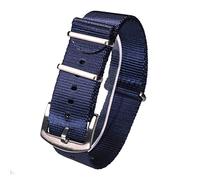 Correas de reloj de nailon clásico, correa de reloj de tela de vela, correa de reloj de nailon de 16 mm/18 mm/20 mm/22 mm/24 mm, cómoda correa de reloj de una sola pieza, agradable for la piel y usabl