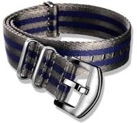 Correas De Reloj De Nylon Clásico, Correa De Reloj De Tela De Vela, Correa De Reloj De 18 Mm/20 Mm/22 Mm/24 Mm, Correa De Reloj De Nylon Gris De Una Pieza Reemplace Las Correas De Reloj con Cinturón D