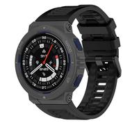 Correas de reloj de repuesto compatibles con Amazfit Active Edge, correa de silicona para reloj inteligente para mujeres y hombres (negro)