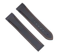 Correas de reloj de silicona de goma de 20 a 22 mm aptas for Omega Seamaster 300 speedmaster Correa apta for Seiko SKX Aqua Terra AT150 Moon Watch Band(No buckle-04,22mm)