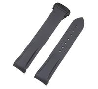 Correas de reloj de silicona de goma de 20 a 22 mm aptas for Omega Seamaster 300 speedmaster Correa apta for Seiko SKX Aqua Terra AT150 Moon Watch Band(Black clasp-01,20mm)