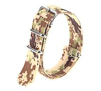 Correas de reloj Nylon clásico, Correa de reloj de tela de vela, Correa de reloj de nailon de 18 mm / 20 mm / 22 mm Correa de reloj informal Correa de reloj simple de camuflaje deportivo ( Color : Des