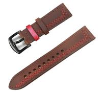 Correas de reloj vintage de cuero genuino for hombre y mujer, de 22/20 mm, compatibles con Samsung, Garmin y Huawei.(Philip 26,20mm)