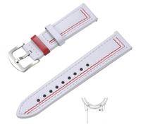 Correas de reloj vintage de cuero genuino for hombre y mujer, de 22/20 mm, compatibles con Samsung, Garmin y Huawei.(Philip 15,20mm)