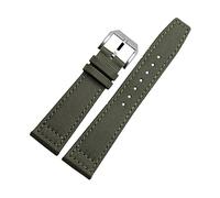Correas de relojes de 20 mm para las bandas Portuguesas Portuguesas Portuguesas Portuguesas Bandas de relojes azules verdes grises grises negras correas Braceletas (color: verde-silver, tamaño: 20 mm)