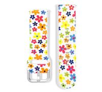 Correas de repuesto compatibles con el reloj inteligente 3Plus Vibe Plus, elegante patrón floral, impermeable, transpirable y cómoda correa para mujer, pulsera ajustable para 3Plus Vibe Plus/Vibe+